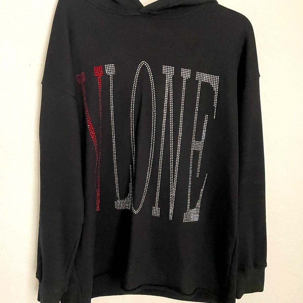V lone hoodie black size small